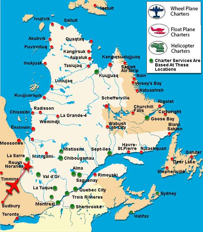 Sudbury Charter Flights